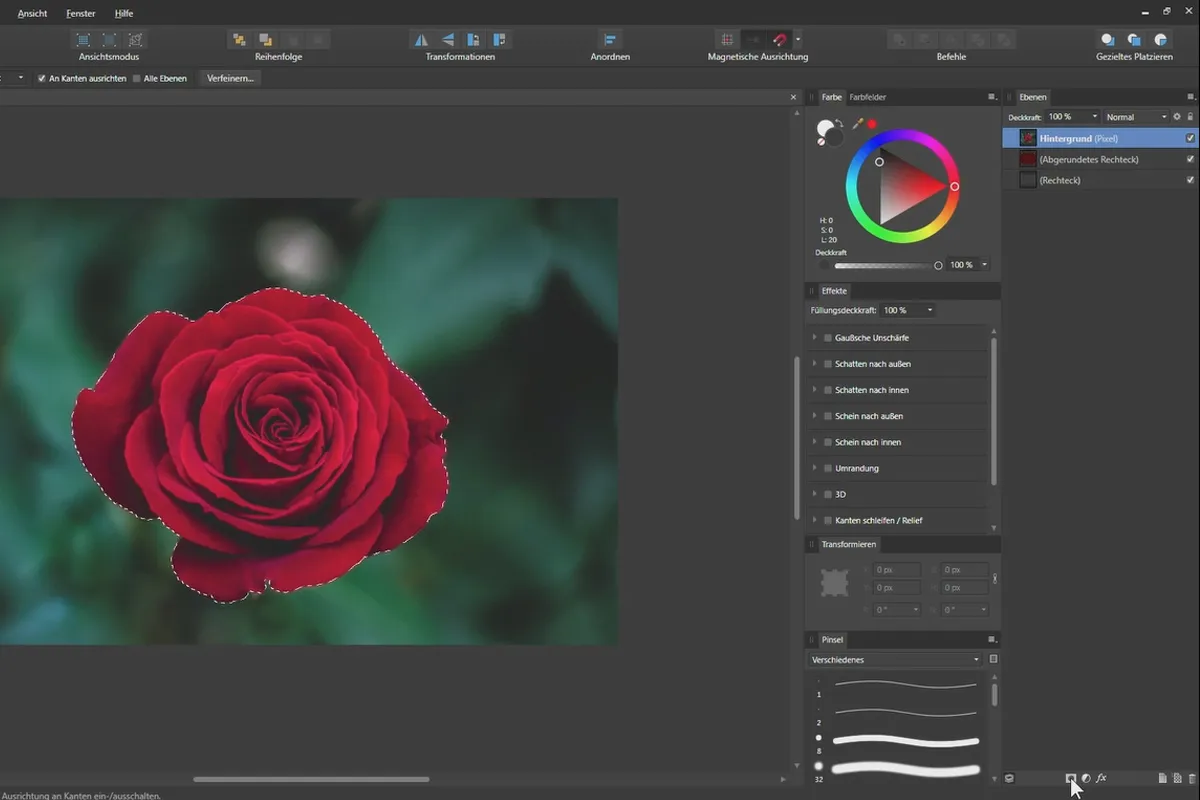 Affinity Designer -opetusohjelma – Perusteet: 6.1 | Valintatyökalut