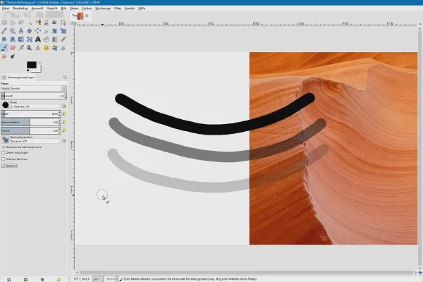 Elaborazione dell'immagine con GIMP: il tutorial per principianti - 37 strumento pennello