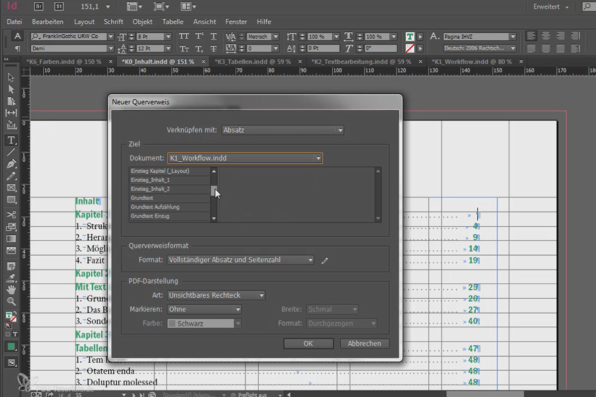 Grandes proyectos en Adobe InDesign - 5.03 - Crear tabla de contenidos a partir de referencias cruzadas