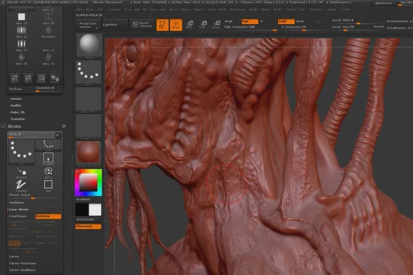 ZBrush für Einsteiger: 10.1.5 Workflow I – Detailing: Alphas