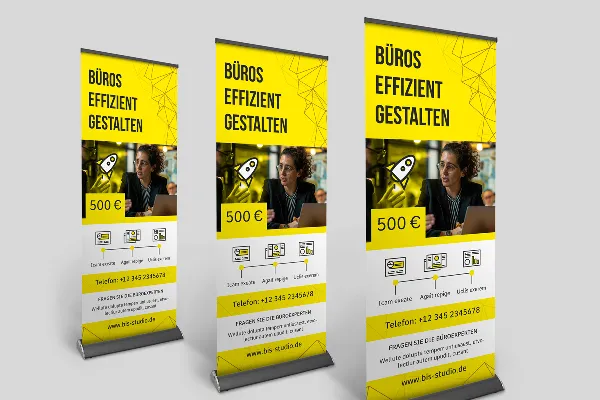 Design-Vorlagen für Roll-ups, die auffallen – Version 5