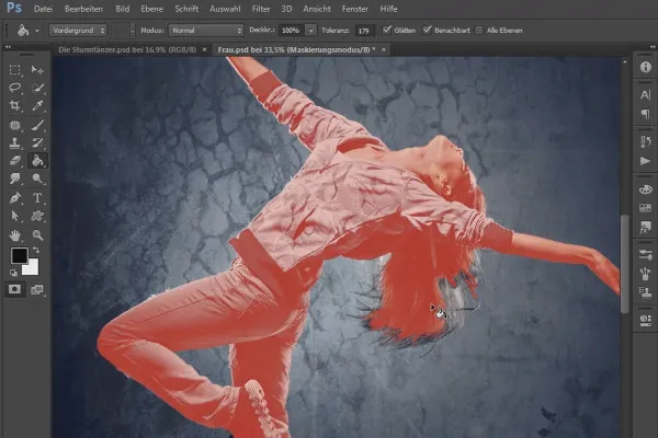 Photoshop-Composing - Die Sturmtänzer - Teil 05: Die Sturmtänzerin freistellen und für das Composing vorbereiten