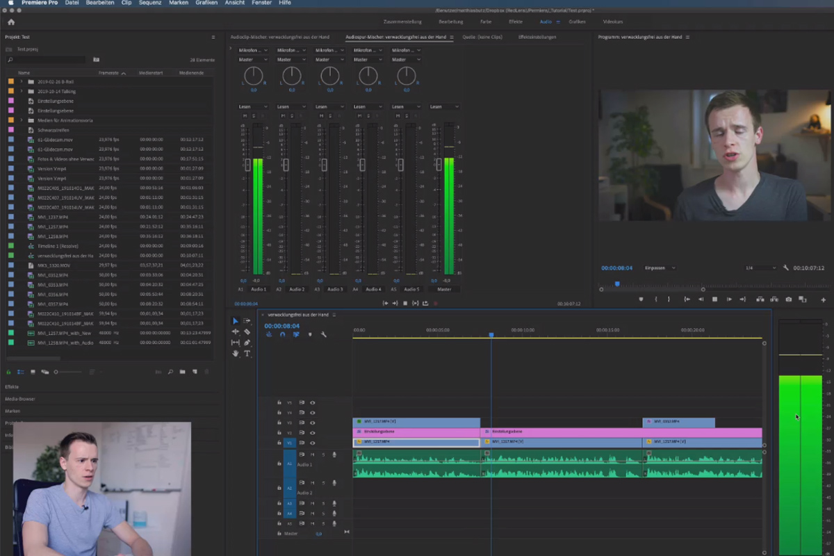 Premiere Pro CC Öğretici: 5.2 | Ses düzeyini ayarlayın