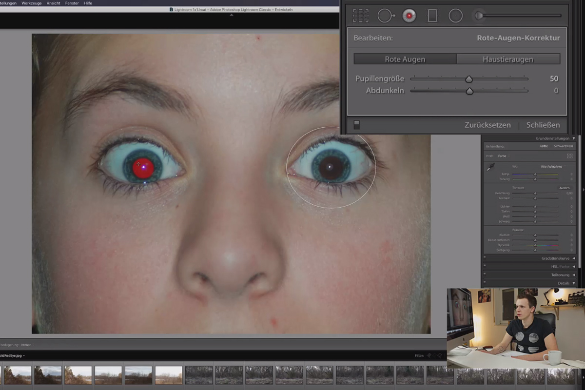 Tutorial de Lightroom Classic CC: 5.6 | Ojos rojos