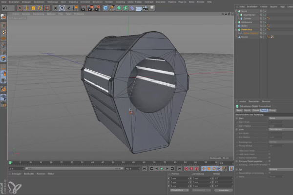 Cinema 4D pour débutants - Pratique en 3D : 6.6 Boole