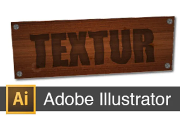 Holzschild erstellen - Adobe Illustrator