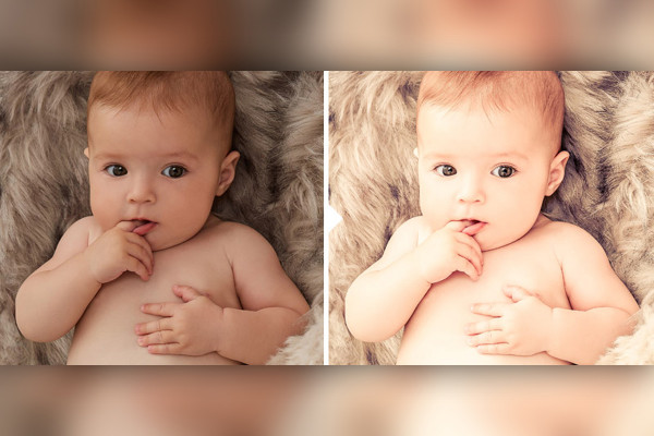 Photo preset for baby photos (Lightroom, Camera Raw): 37 | Bright Skin