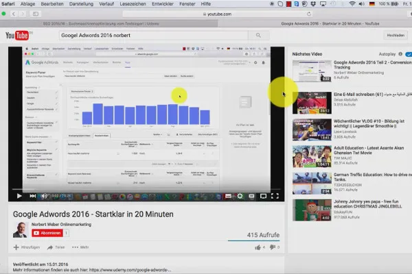 Mit Suchmaschinenoptimierung nach oben – SEO für Aufsteiger – 6.3 YouTube und SEO