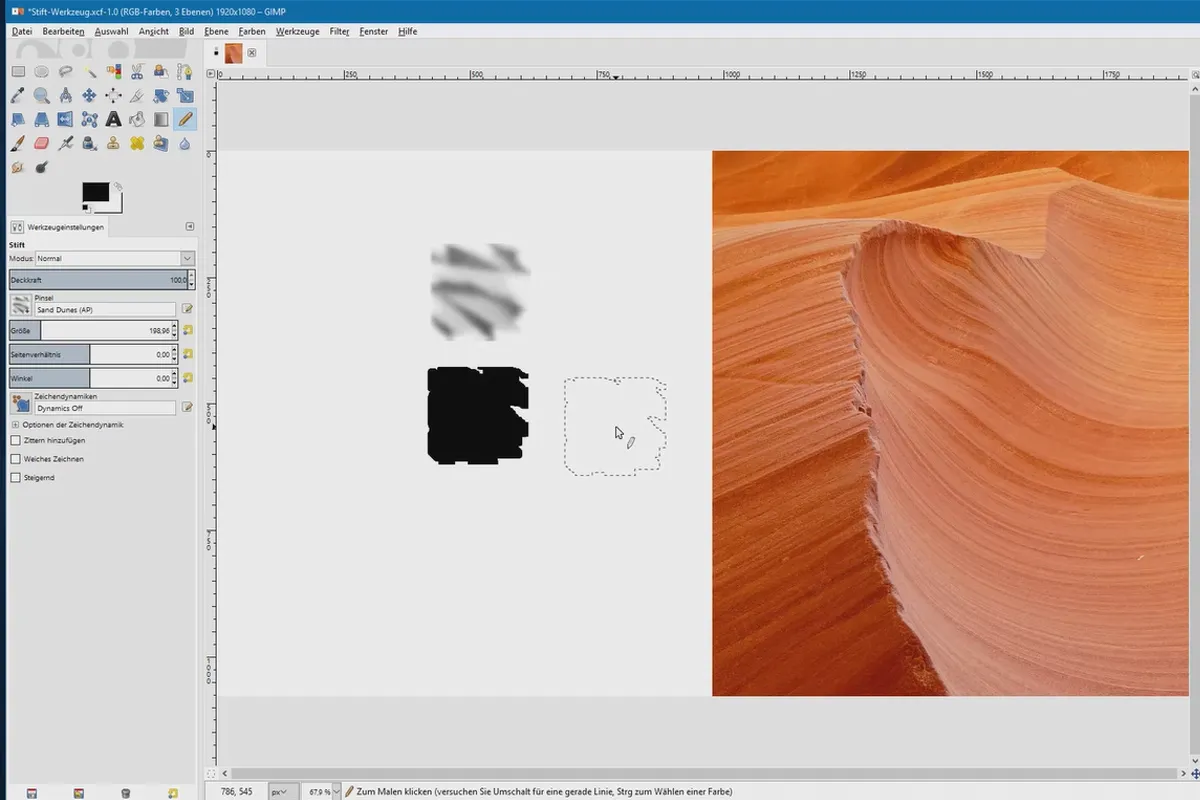 Elaborazione dell'immagine con GIMP: il tutorial per principianti - 38 Strumento penna