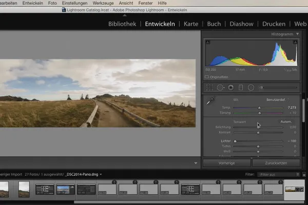 Lightroom für Einsteiger und Aufsteiger: 07 - Spezialfunktionen - 7.1 - Panorama