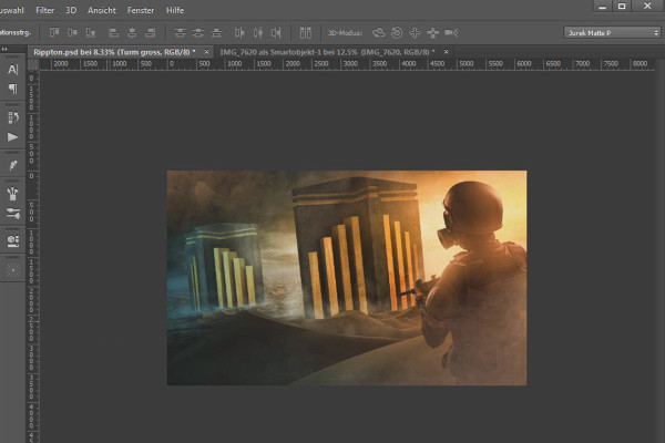 The Way of Art in Photoshop: Die Techniken - 3D-Objekt ins Bild integrieren - Der finale Look