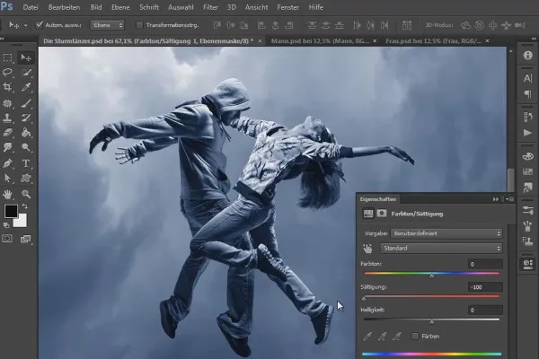 Photoshop-Composing - Die Sturmtänzer - Teil 06: Platzierung der Personen im Composing