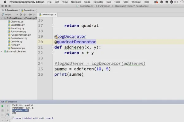 Programmieren mit Python – 7.9 Dekoratoren