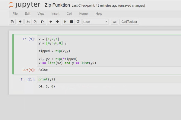 Programmation Python pour débutants - 39 Fonction Zip