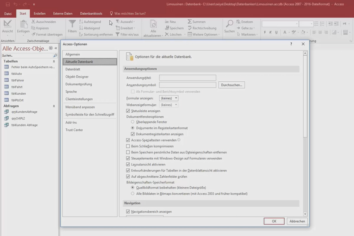 Bättre i Access: Bli en datahjälte - 7.1 Access: Visningsalternativ