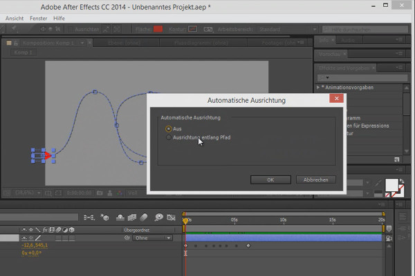 Tips og tricks til animation i After Effects: Justering langs stien