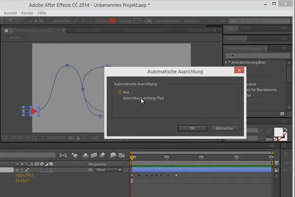 Trucos y consejos para la animación en After Effects: Alineación con la trayectoria