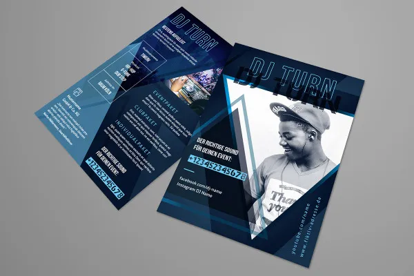 Design templates for DJs, musicians and bands - Vol. 3: Artist card