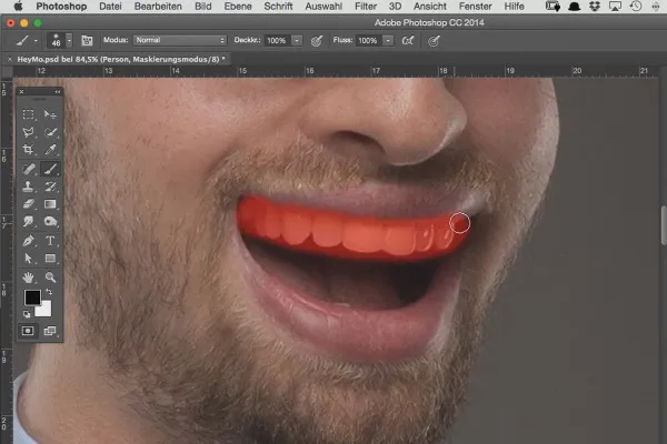 Comic-Style: Das Cartoon-Training für Photoshop – 6.1 Zähne bleichen