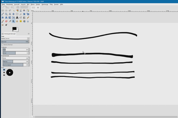Image editing with GIMP: the tutorial for beginners - 39 Ink tool