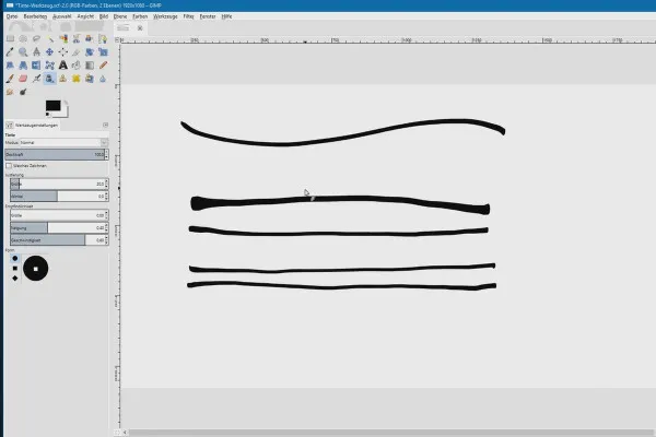 Bildbearbeitung mit GIMP: das Tutorial für Einsteiger – 39 Tinte-Werkzeug