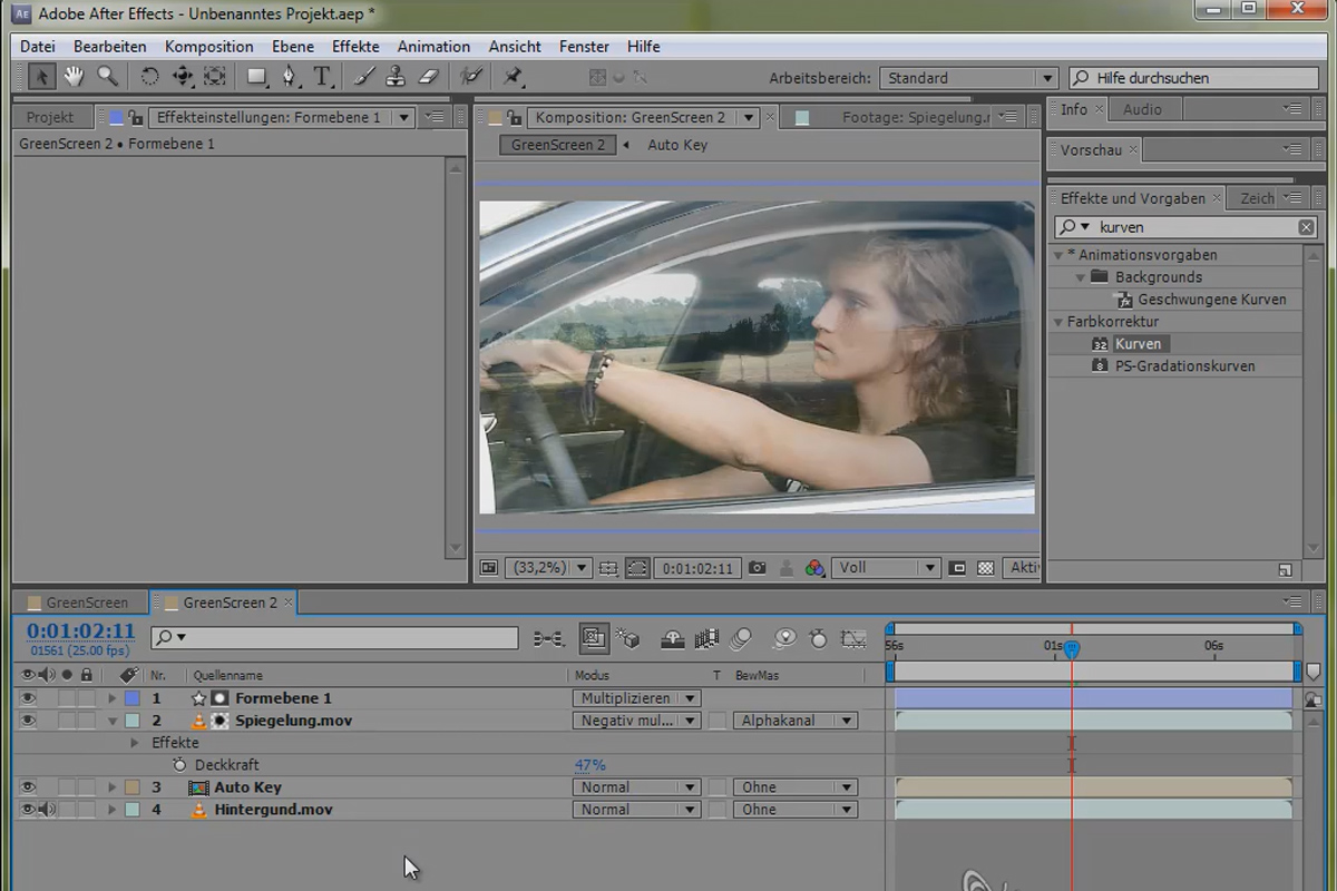 SpecialFX - Popular effects part 2 - Green screen car