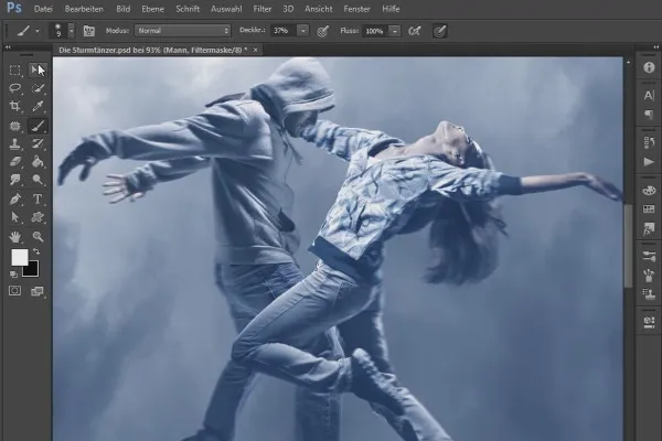 Photoshop-Composing - Die Sturmtänzer - Teil 07: Sturmtänzer in Bewegung versetzen