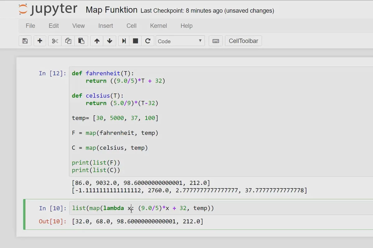 Python-Programmierung für Einsteiger – 40 Map-Funktion