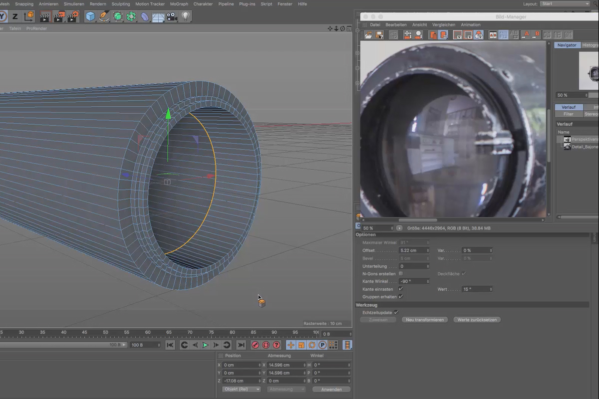 Cinema 4D för nybörjare - 3D-praxis: 6,8 Objektiv