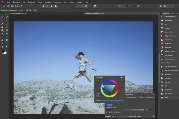 Affinity Photo-Tutorial – Grundlagen: 4.4 | Umfärben und Objektivfilter
