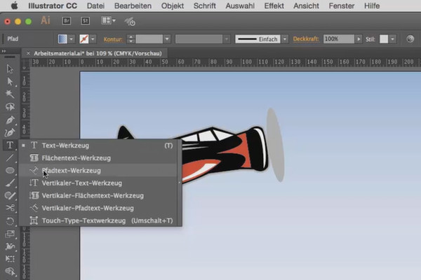 Illustrator para principiantes e intermedios - 6.1 Texto en trayectoria