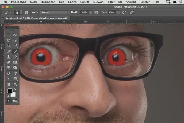 Komiksų stilius: Karikatūros treniruotė „Photoshop“ programai – 6.2 Akių dažymas