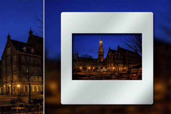 Photoshop-åtgärd: Diabildsram med din bild