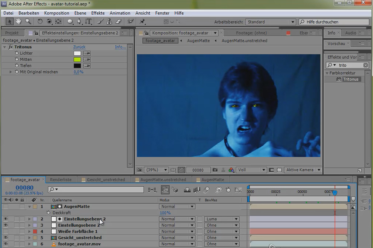SpecialFX - Popular Effects Part 3.1 - Avatar - Facetracking