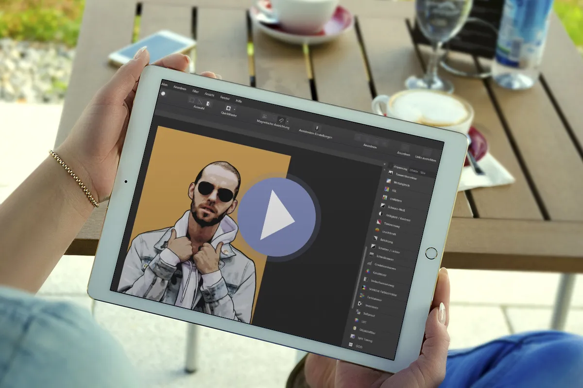 Bilder im GTA-Look mit Affinity Photo erstellen: Freistellen und Konturen zeichnen