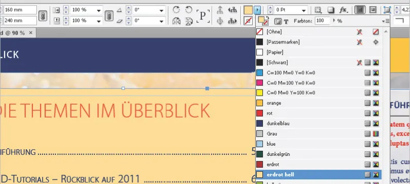 Spalvų tvarkymas programoje "InDesign