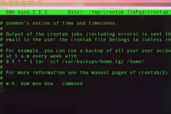 Linux für Einsteiger – 9.1 Cronjob: wiederkehrende Aufgaben