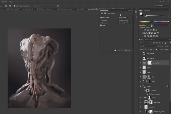 ZBrush 초보자를 위한: 10.1.8 Workflow I - 포토샵에서의 합성