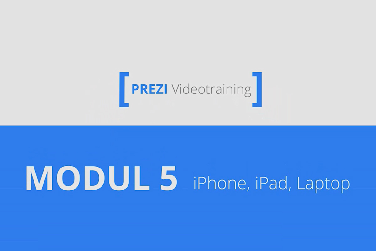 Prezi pour débutants - Présentations qui ravissent - 5.5 Présenter avec l'iPad