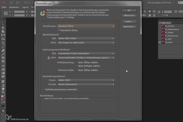 Adobe InDesign'da büyük projeler - 6.02 - Renk profilleri.