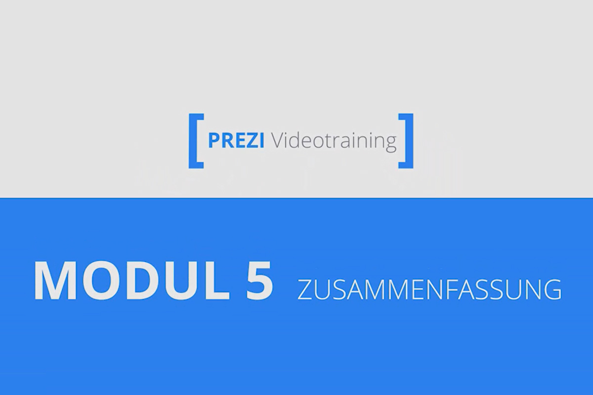 Prezi pour les débutants - Présentations qui enthousiasment - 5.6 Résumé