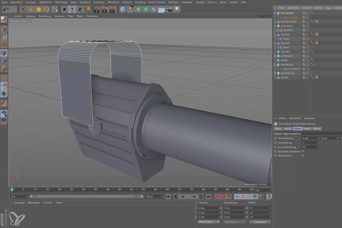 Cinema 4D för nybörjare - 3D-praxis: 6.10 Bygelformar.