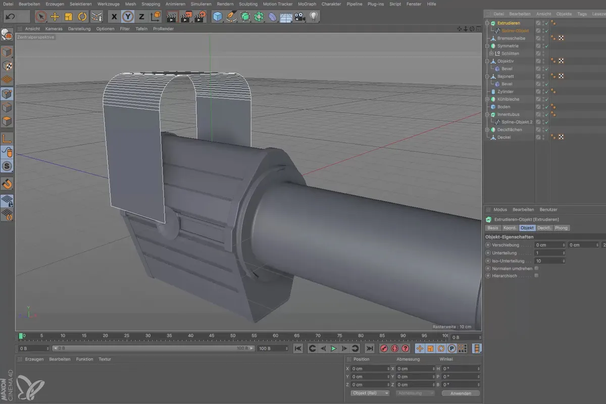 Cinema 4D für Einsteiger – 3D-Praxis: 6.10 Bügelform