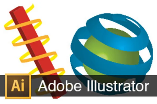 3D-Bänder und Spiralen - Adobe Illustrator