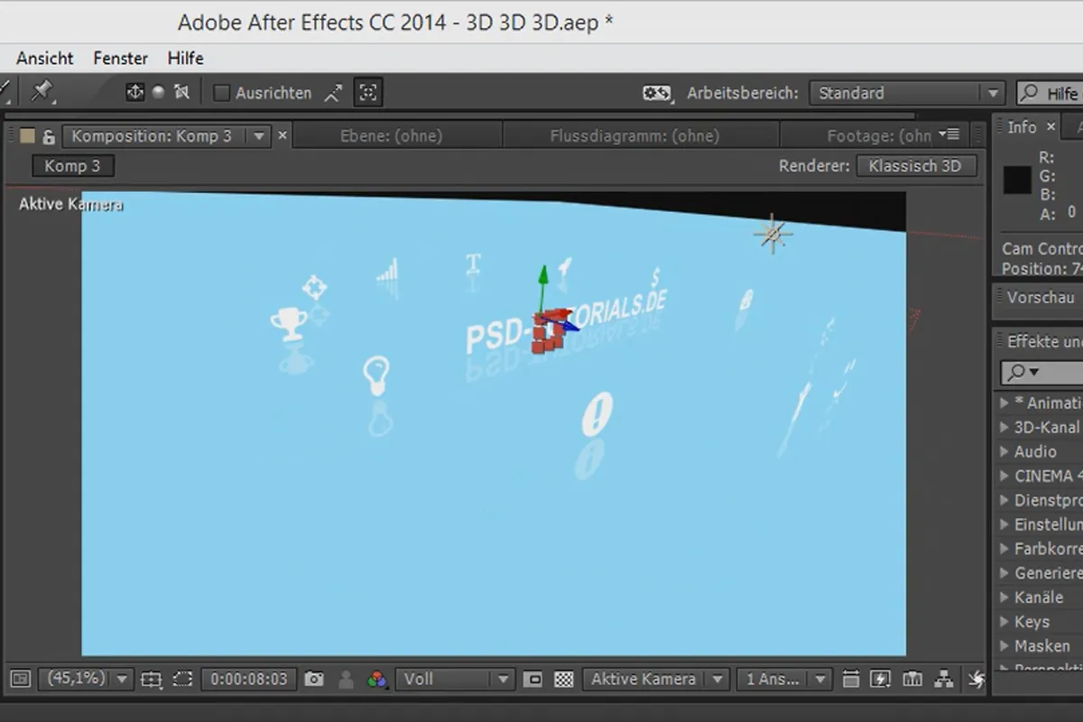 Tipps und Tricks zu 3D in After Effects: Kamera Rig