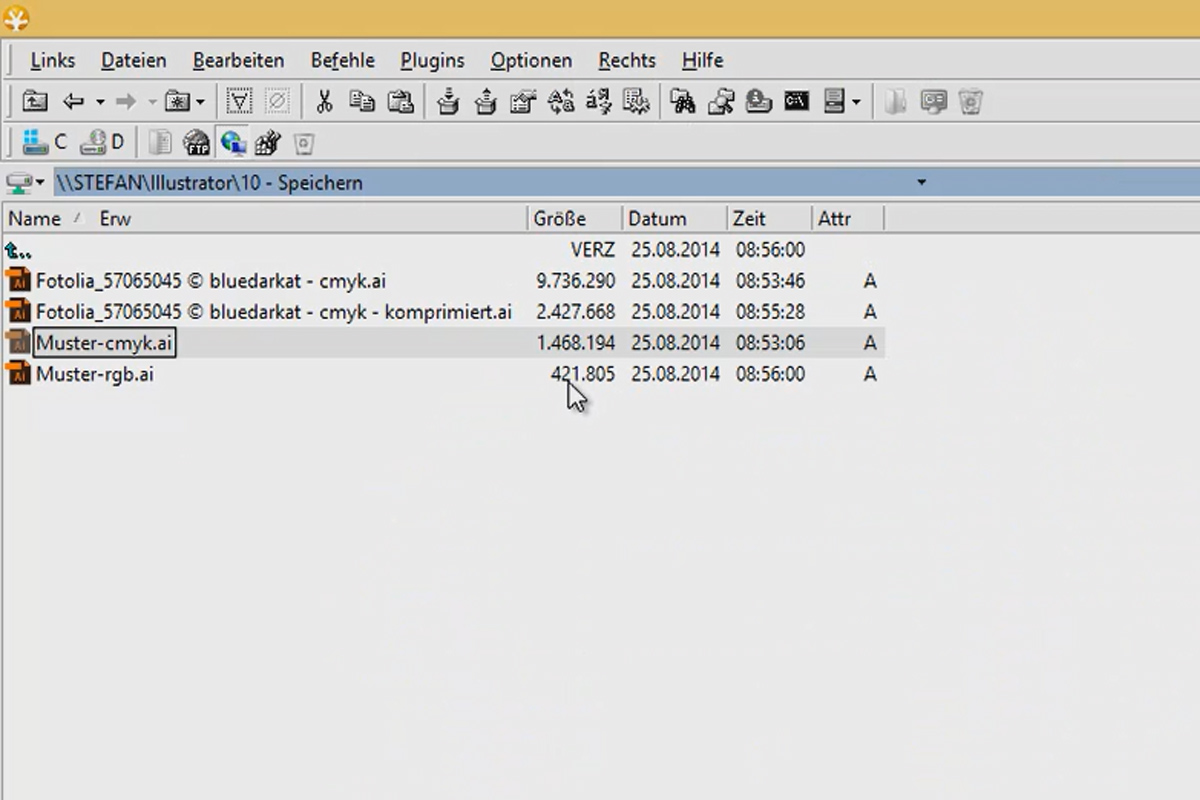 Save Illustrator files smaller