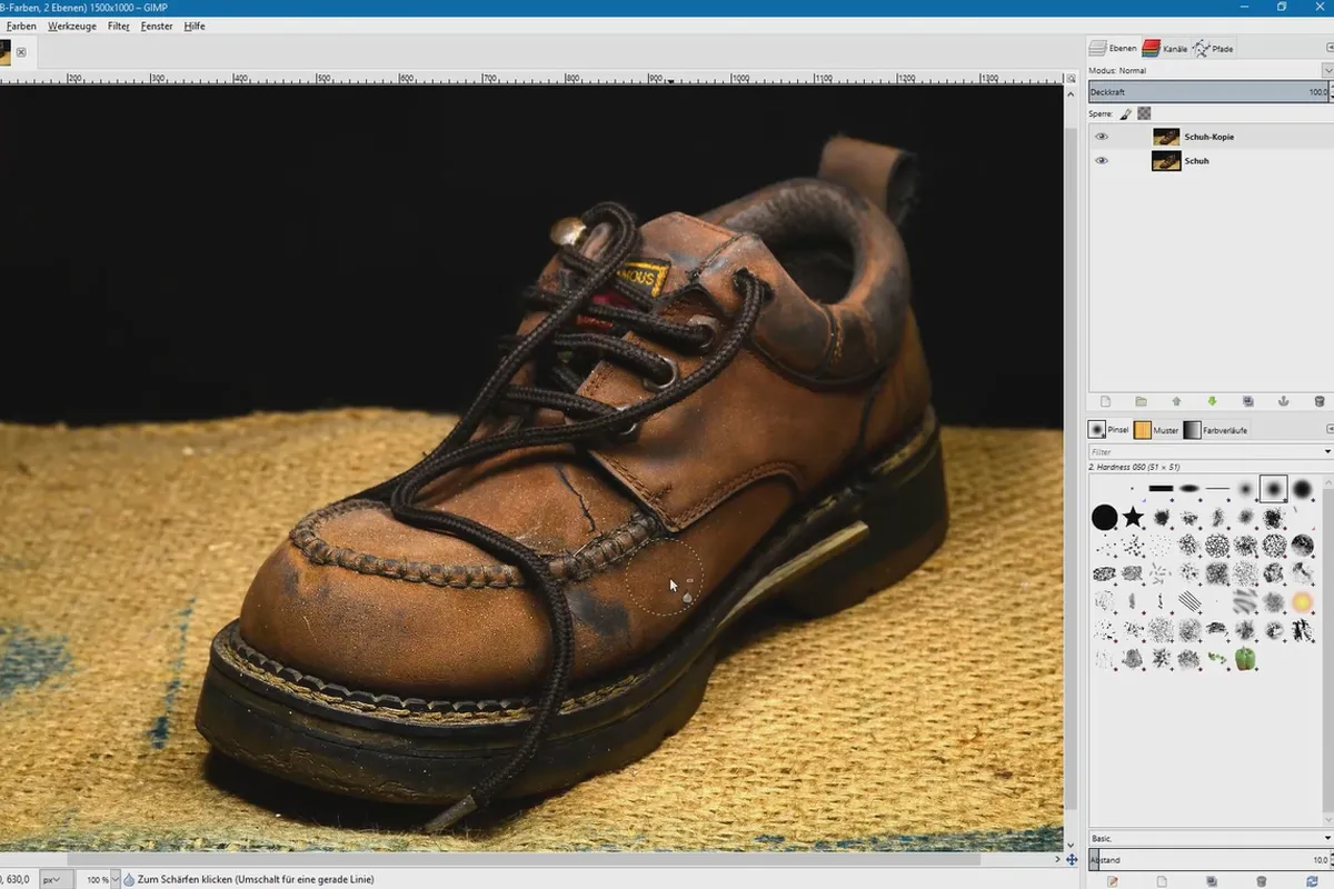 Bildbearbeitung mit GIMP: das Tutorial für Einsteiger – 43 Weichzeichnen- und Schärfen-Werkzeug