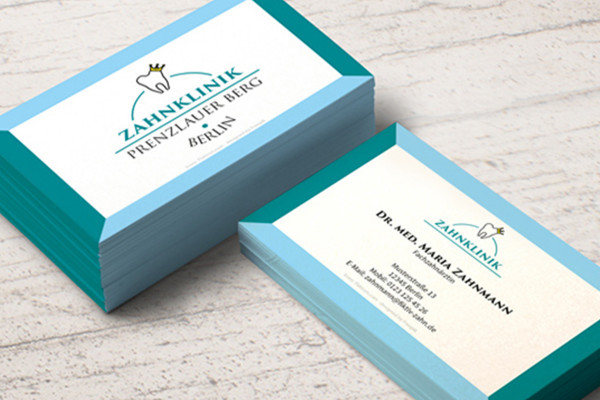 Plantilla de Photoshop para tarjetas de visita - variante 1