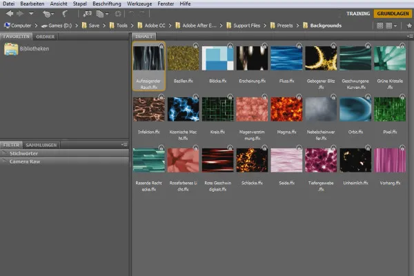 초보자를 위한 After Effects: 브릿지의 애니메이션 프리셋