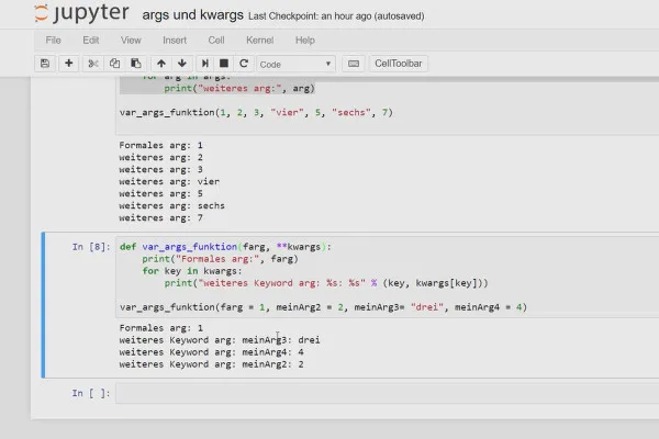 Python-Programmierung für Einsteiger – 44 *args und **kwargs in Python